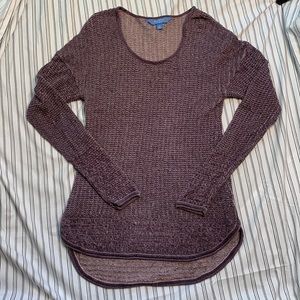 Sheer Knit Lavender Sweater